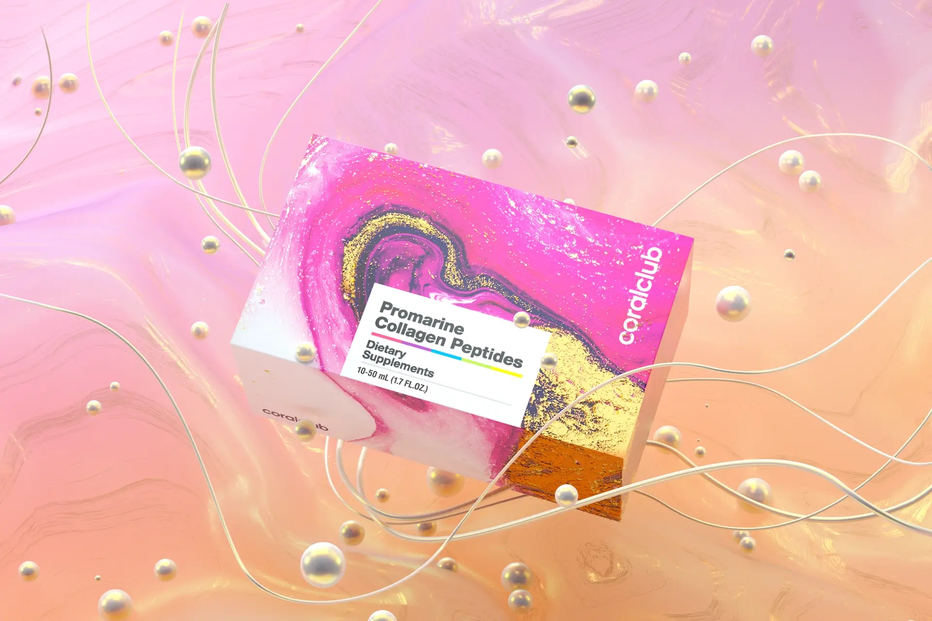 Promarine Collagen Peptides étrend-kiegészítő, édesítőszerrel 1 havi adag